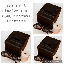   Lot Of 3 Bixolon SRP-S300 Thermal Receipt Printers POS