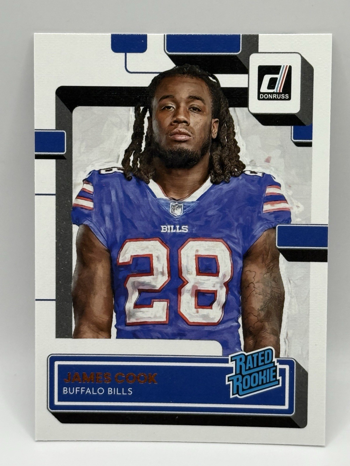 2022 Donruss James Cook Rated Rookie Card (RC) Bills Portrait SP