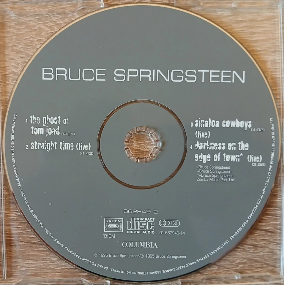 BRUCE SPRINGSTEEN - the goast of tom joad - Maxi-CD/Columbia 1995, 01-662949-14 - Bild 3 von 3