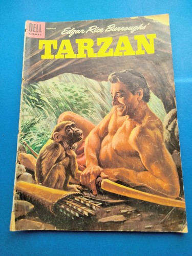 TARZAN #65 Dell Comics 1955 jungle EDGAR RICE BURROUGHS movies/tv - Picture 2 of 3
