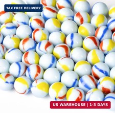MAQIHAN 78pcs Glass Marbles - Bulk Marble Collection Cat Eye 16mm Ball for Colle