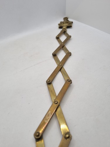 Vintage Brass Extending Toasting Fork Expandable 10" To 20.5" Ship Handle Rare - Foto 13 di 14