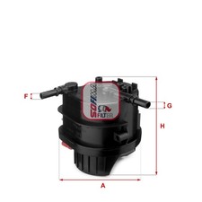 Kraftstofffilter für Peugeot 1007 KM 107 PM 206 2A/C SW 2E/K 206+ 2L | 24423569