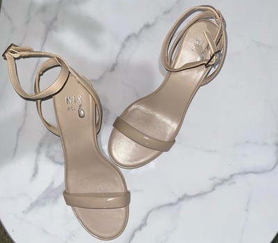 Mix No. 6 Tayla Nude Strappy Heels - Size 8