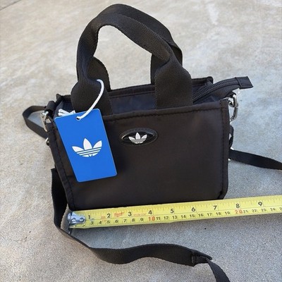NWT adidas Originals Micro Mini Crossbody Tote Bag in Black JL4073