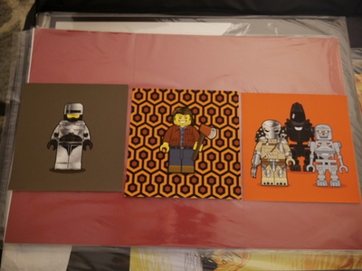 #ad Dan Shearn Lego Print Robocop The Shinning Alien Predator The Terminator $80.00