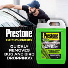 Summer Screenwash 5L Ready to Use Windscreen Washer Fluid Streak Free 2.00 per litre