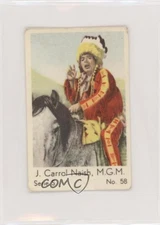 1957 Dutch Gum Serie S J Carrol Naish as Sitting Bull #58 f5h