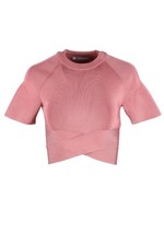 T BY ALEXANDER WANG PINK KNIT TOP SMALL