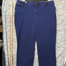 Lauren Ralph Lauren Collection Navy Blue Dress Pants Size 18w