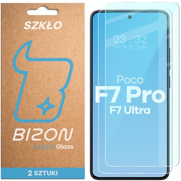 2X Schutzglas FüR Xiaomi Poco F7 Pro/F7 Ultra Bizon Displayschutzglas Hartglas-image