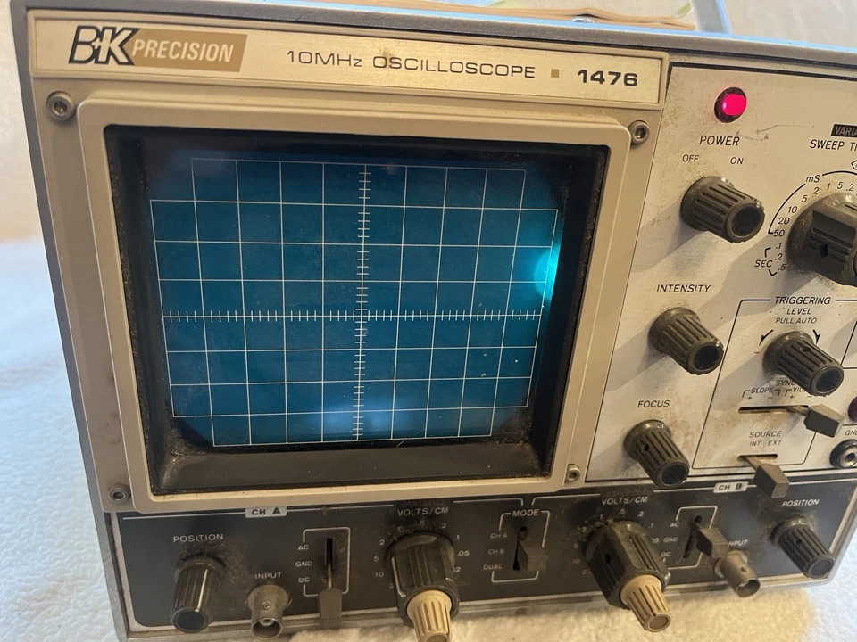 BK DYNASCAN PRECISION MODEL 1476 10MHZ OSCILLOSCOPE TESTED WORKS - Image 2 of 4