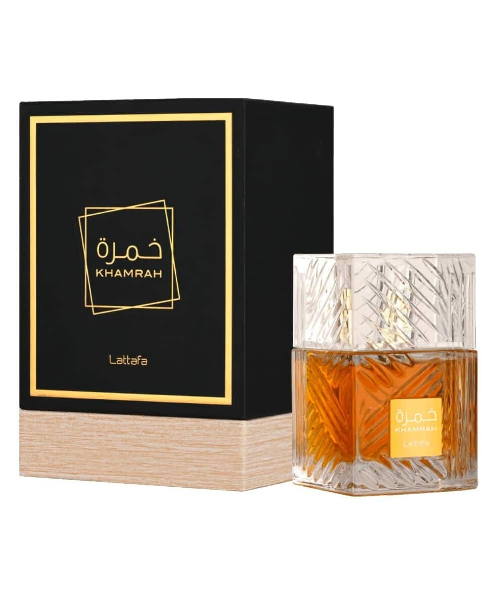 Khamrah Lattafa parfum idéal pour réchauffer vos soirées d'hiver en format 100 ml