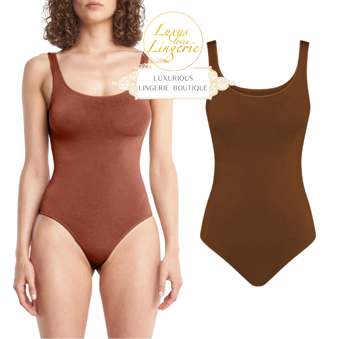 Jamaica String Body By Wolford M Roasted Almond Brown Tulle Finishing