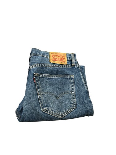 Levi’s 516 Men’s Denim Jeans Size W34 L30 Blue Straight Logo Western City Pocket