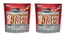 Ol'Roy Rawhide Chicken Sticks, Dog Treats, Chicken Flavor, 5 inch, PACK OF 2