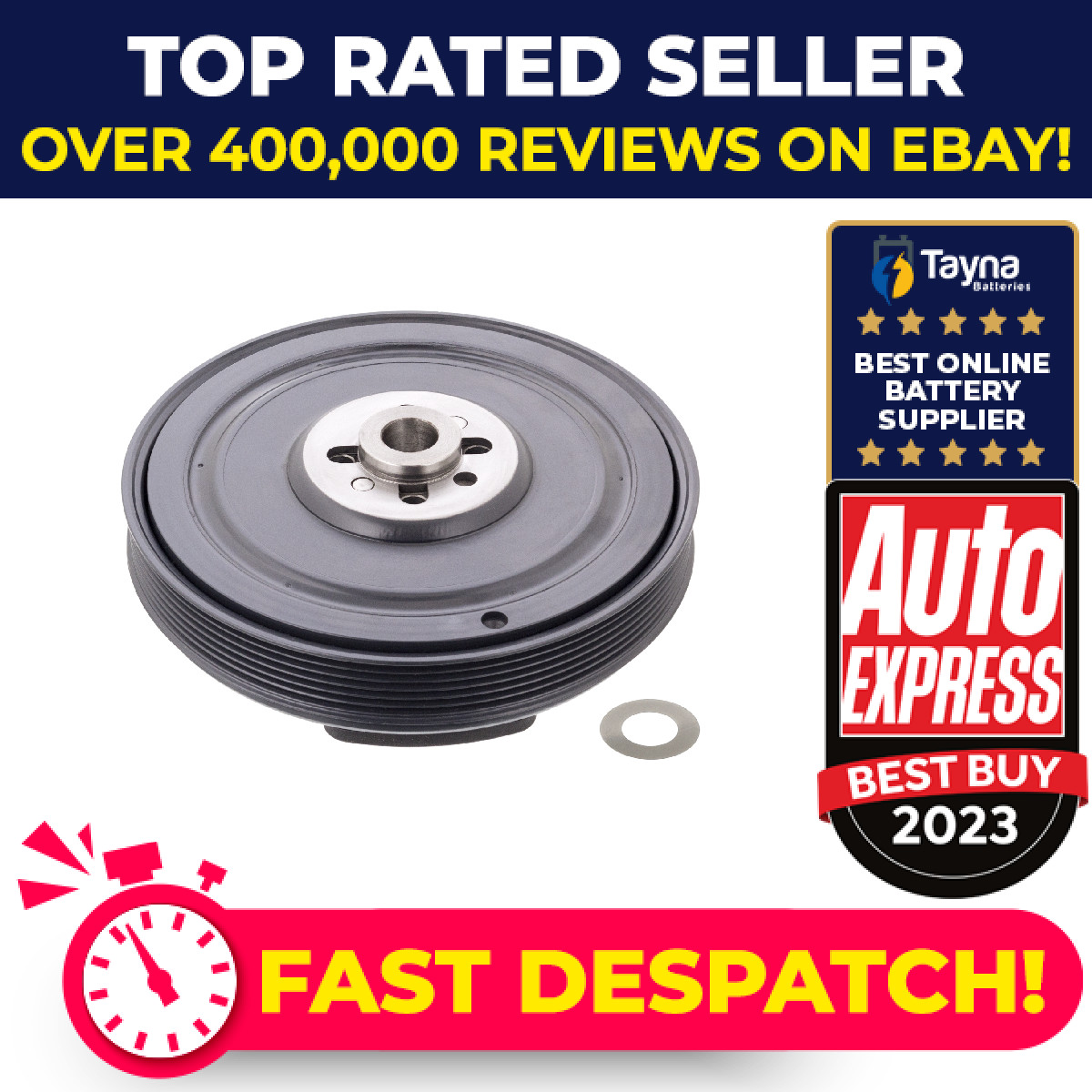 Crankshaft Pulley fits VW TRANSPORTER Mk4 2.5D 95 to 03 Belt 074105251AC Febi