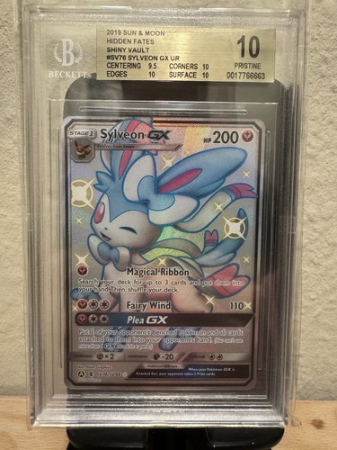 Pokemon Hidden Fates Sylveon GX SV76/SV94 BGS PRISTINE 10 | Shiny | EN