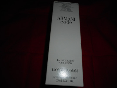 GIORGIO ARMANI CODE 75 ML 2.5 OZ MEN EAU DE TOILETTE POUR HOMME SPRAY NEW