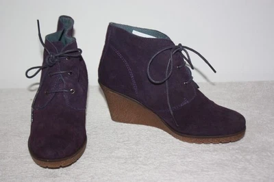 KICKERS  Bottines Boots Croûte de Cuir Violet taille 36 TBE - Photo 1/4