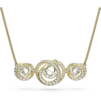 Swarovski Halskette Generation 5636586 Trilogy 3 Kristalle verstellbar gold vergoldet