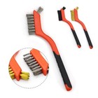 Wire  Brush Set  Brushes For Car Carpet Tile Grout Cleaning Polish