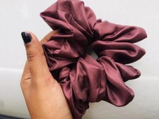 Big scrunchie hair band unisex brown fashion