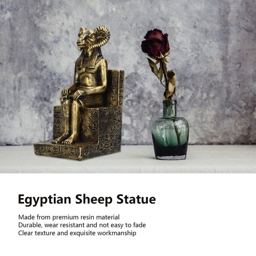 Egyptian Gods Figurine Resin Egyptian Sheep Statue For Home(Gold (SCS-V077-A1)) - Picture 13 of 24