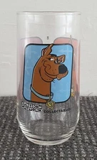 🔶️RETRO SCOOBY DOO THE CARTOON NETWORK KRAFT CHEESE SPREAD DRINKING GLASS 