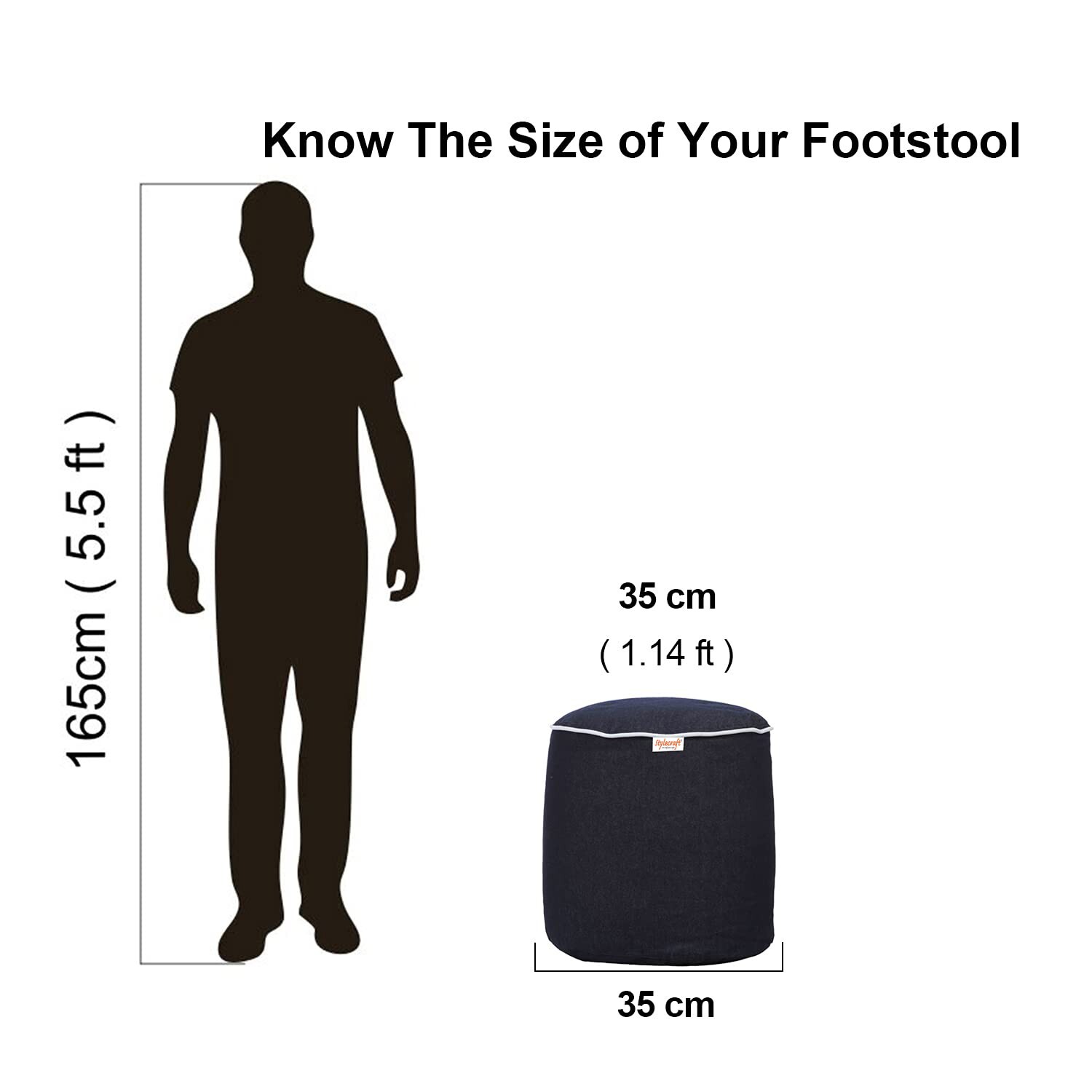 Stylecraft Denim Monster Bean Bag Combo Without Beans