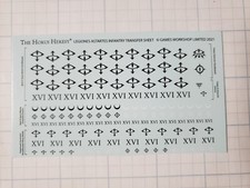 30k Space Marine Bits Horus Heresy Sons of Horus Infantry Transfer Sheet