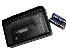 GE Walkman FM AM Stereo Portable Radio Cassette Player 3-5473B Tested Vintage