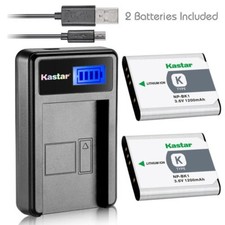 NP-BK1 Battery  LCD USB Charger for Sony Bloggie MHS-CM5 PM5, Webbie MHS-PM1