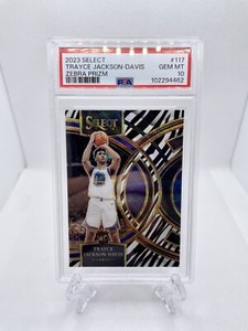 Trayce Jackson-Davis Rookie 2023-24 Select Premier Zebra Prizm RC SSP PSA 10