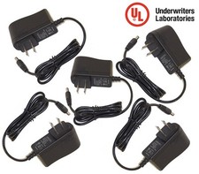 5pcs. 12V DC 1A 1000mA Power Adapter Supply UL Listed Certified 2.1mm 5.5mm