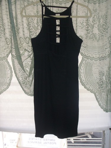 Victoria's Secret Sport Strappy Ribbed Dress, Black, Small NEW "LOOK" - Picture 2 of 10