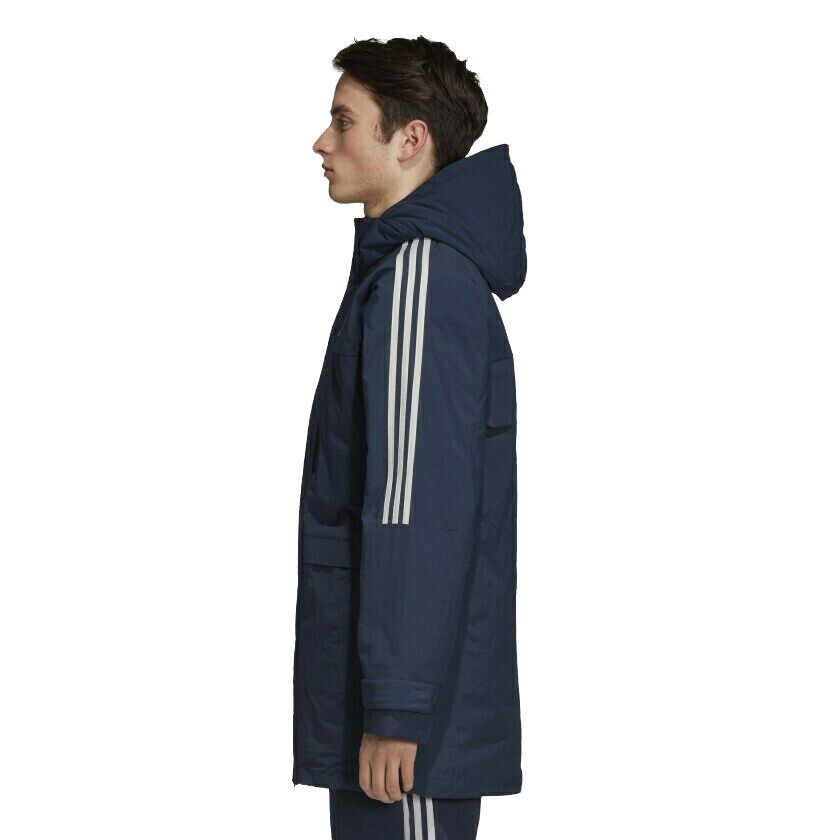 adidas Originals Mens Down Parka Coat 3 Stripe Heavy Duty adidas Originals Mens Down Parka Coat 3 Stripe Heavy Duty