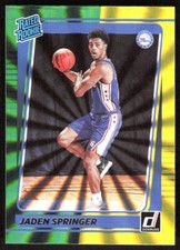 2021-22 2920B Donruss Rated Rookies Signatures Holo GREEN YELLOW Laser Jaden