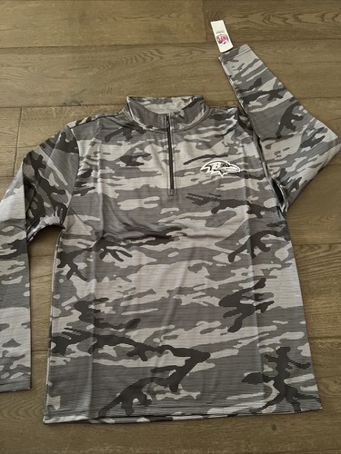 NFL Baltimore Ravens Camouflage Poly Vlies Pullover Herren Größe M - Bild 2 von 4