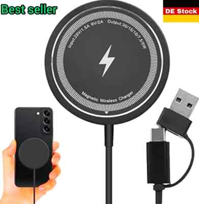 Wireless Charger Qi SCHNELL Ladegerät Induktive Ladestation Kabellos alle neu de