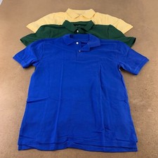 The Children  s Place Boys Size XXL 16 Multicolor Uniform Pique Polo 3 Pack NWT