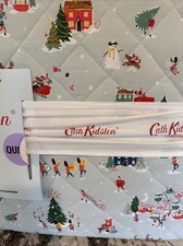 Cath Kidston London Christmas Snow Day Duck Egg Queen Quilt Bedspread New