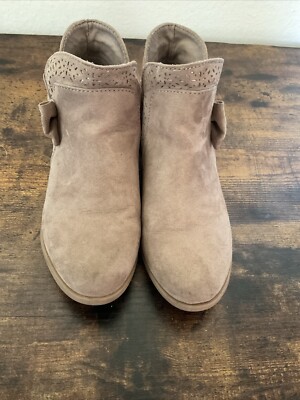 Jumping Beans Motivating Girl Bow Ankle Boots Size 1