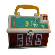 Fisher Price Little People School House Lunch Box with Handle Mattel 2008