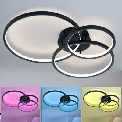 RGB LED Smart Decken Leuchte Ess Zimmer Fernbedienung Tages-Licht Lampe DIMMBAR - Bild 1 von 4