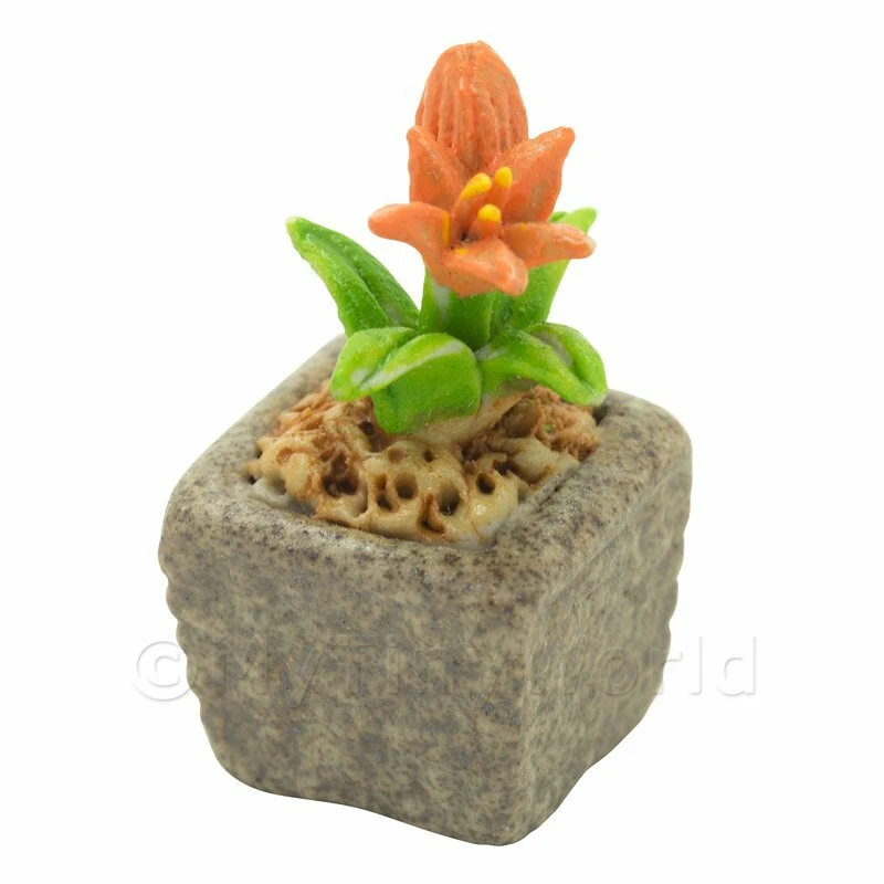 Miniature Fait Main Orange Colorée Céramique - Photo 1/1