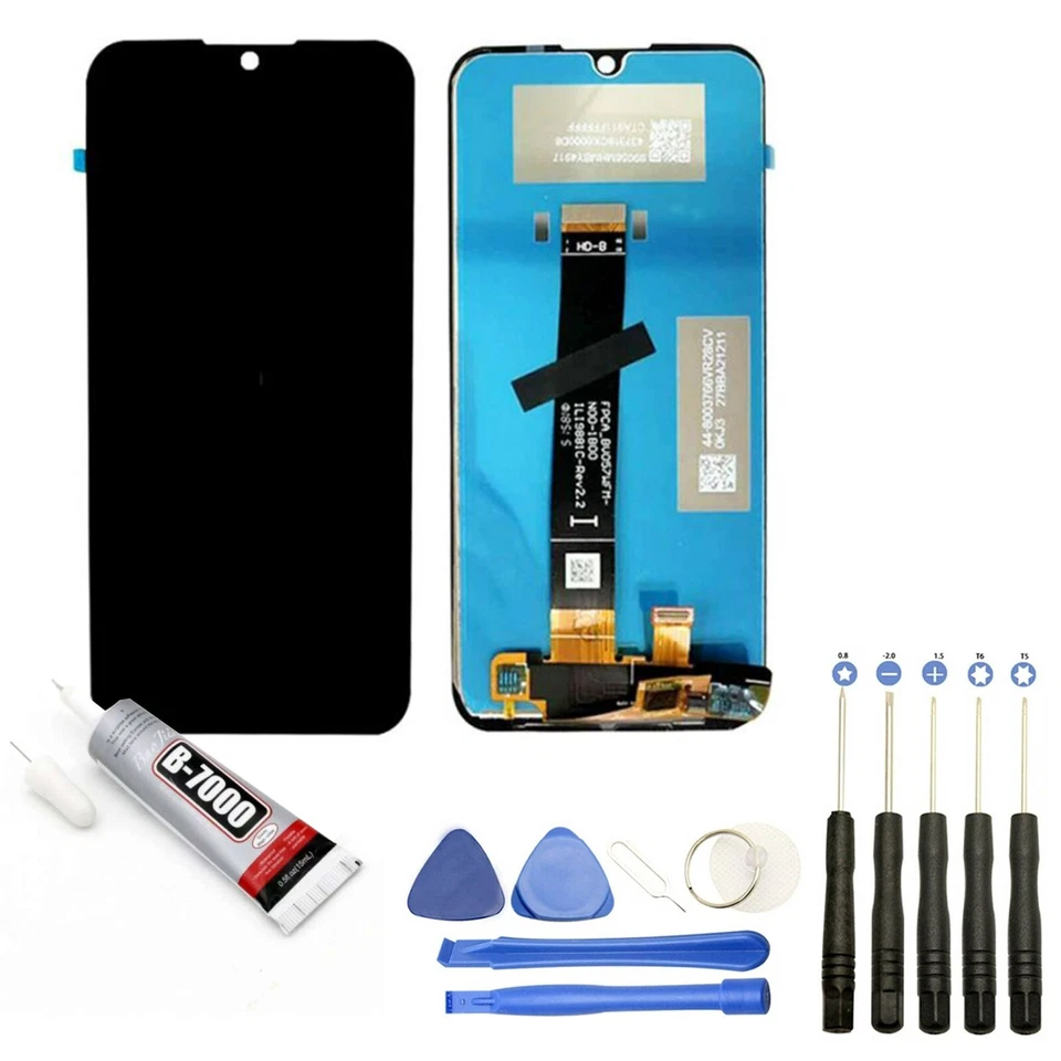 VITRE TACTILE + ECRAN LCD POUR HUAWEI HONOR 8S 5.71" NOIR + OUTILS + COLLE - Photo 1/1
