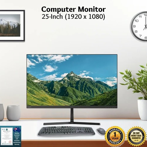 Kogan 25" Full HD 100Hz Frameless FreeSync Monitor Work Computer Gaming Screen - Picture 2 of 12