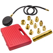 Oil Pressure Tester Gauge Diagnostic Auto Trans Engine Tool Set M8 M14 Fitting