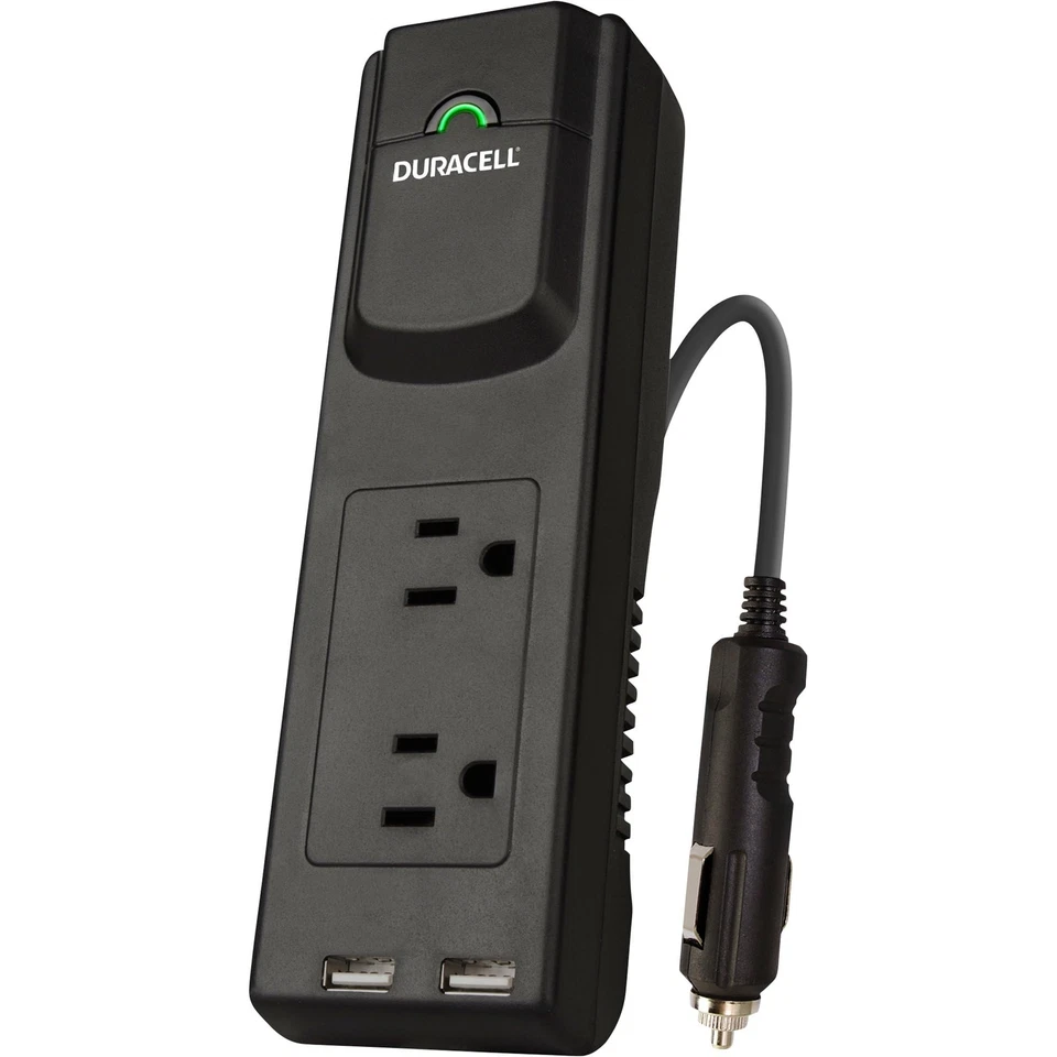 Duracell DRINVPS175 Black 175 Watt Portable Power Inverter - Image 2 of 4